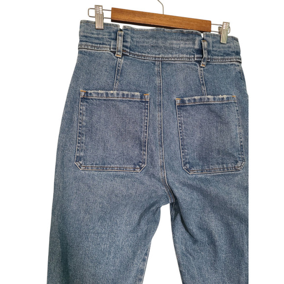 A.L.C Luke High Waist Straight Leg Denim Pants Size 6 - Picture 10 of 11